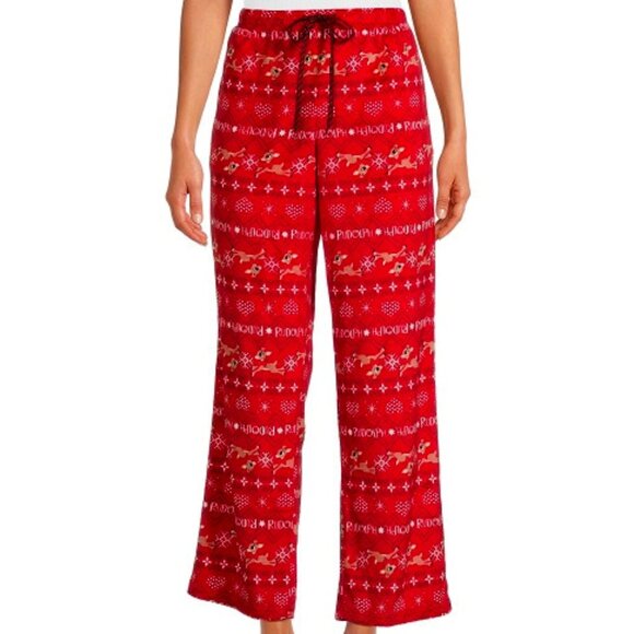 RUDOLPH THE RED-NOSED REINDEER Velour Sleep Pants w/ Pockets SZ 2X (18W-20W)~NEW - Picture 6 of 7
